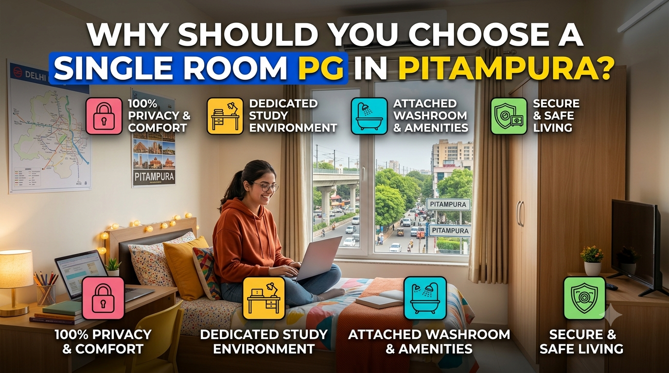 Single Room PG in Pitampura