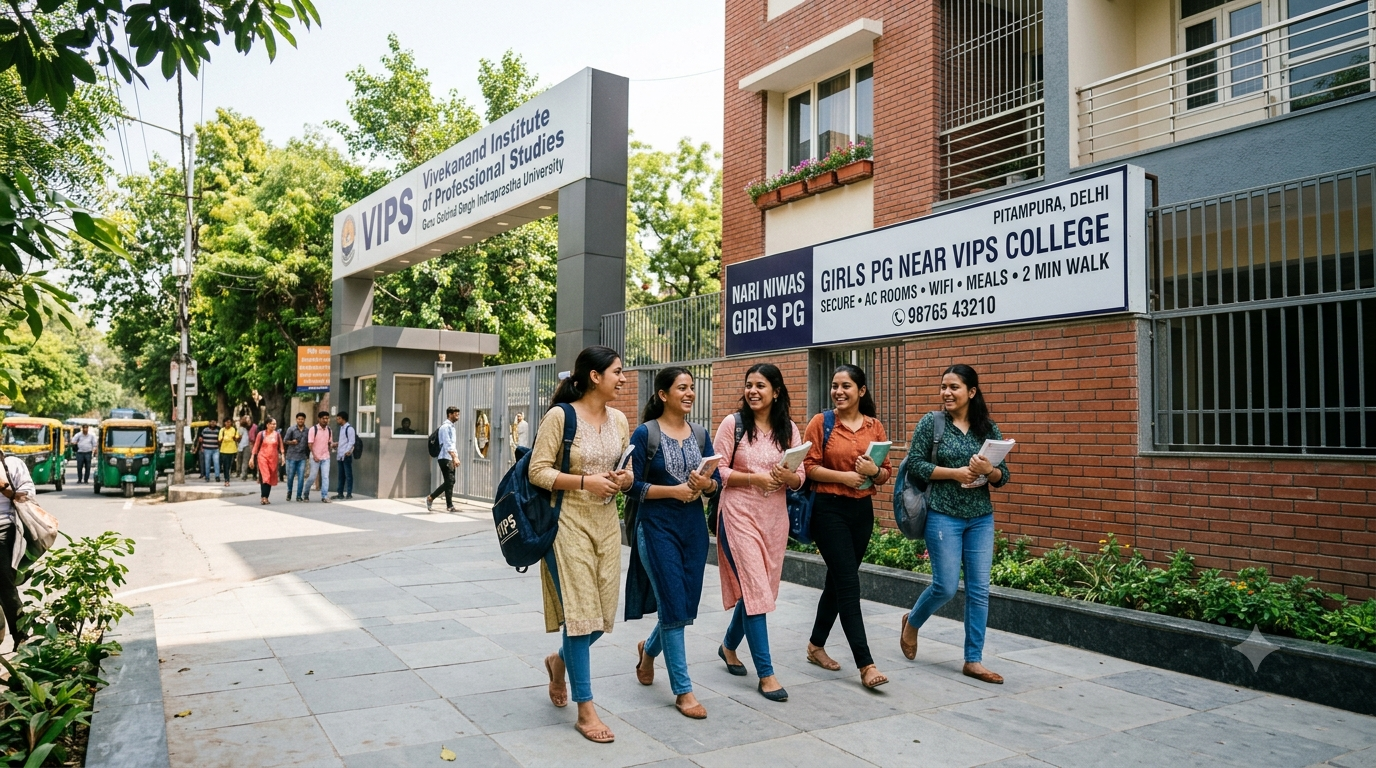 Girls PG Near VIPS College