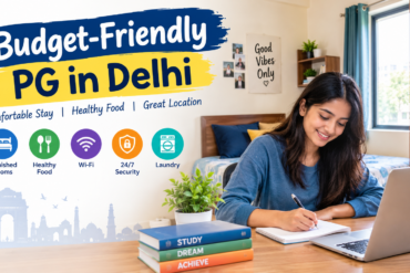 Budget-friendly PG in Delhi with furnished room and student study area